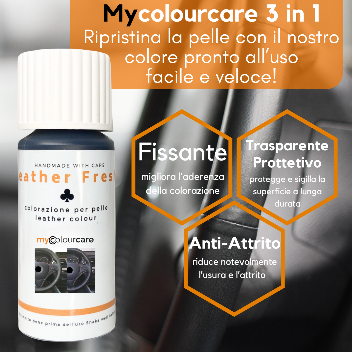 Kit Ritocco Volante Antracite - Pelle o Ecopelle