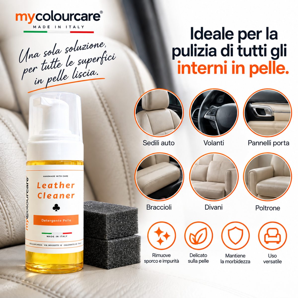 Detergente Restauro Pelle Professionale - 130 ml