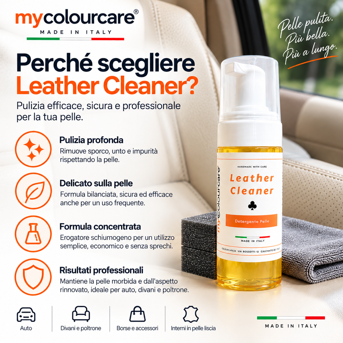 Detergente Restauro Pelle Professionale - 130 ml