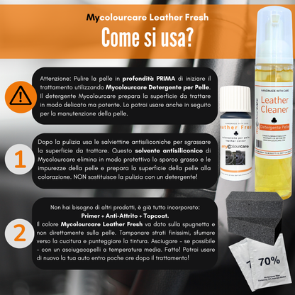Kit Ritocco Nero Per Volante + Detergente - Pelle & Ecopelle