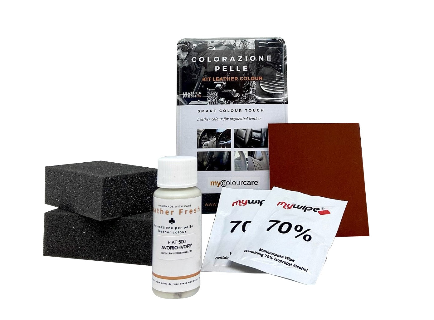 Ivory Steering Wheel Touch Up Kit - Leather &amp; Faux Leather 