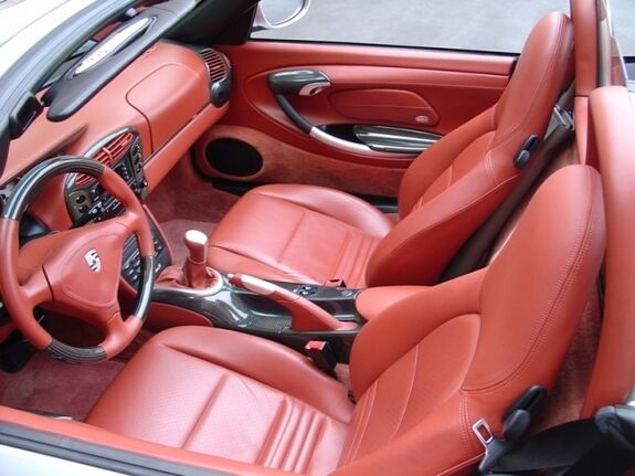 Porsche Boxster Red Shoulder Pad Touch-up Kit - Leather &amp; Eco-leather