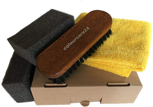 Kit accessorie Detailing per Interni Auto in Pelle Spazzola per Pelle