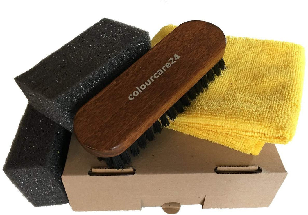 Kit accessorie Detailing per Interni Auto in Pelle Spazzola per Pelle